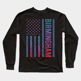 Blue Red Flag - Birmingham Long Sleeve T-Shirt